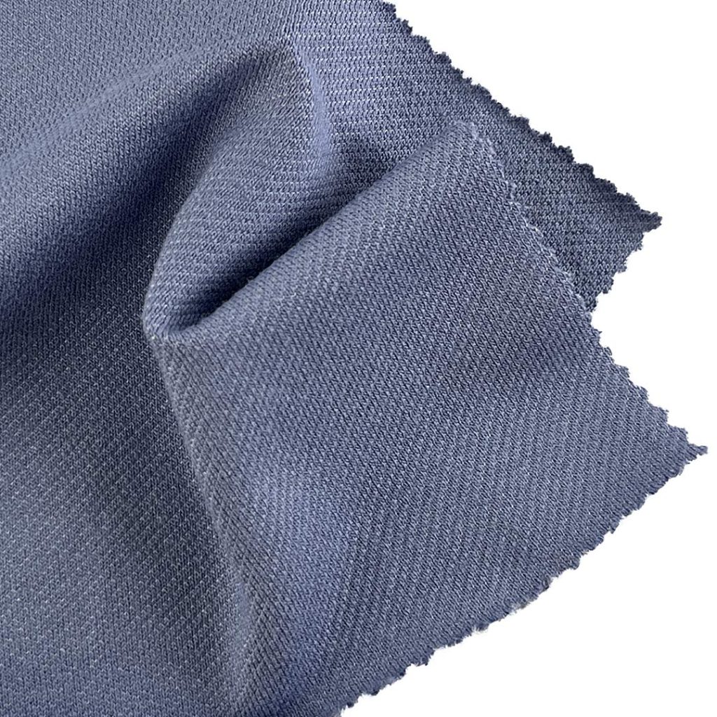 240gsm (8.5 oz) 71% Cotton 24% Polyester 5% Spandex Denim Soft Stretchy Hand Feel Fabric Pants Leggings E356-2#240G