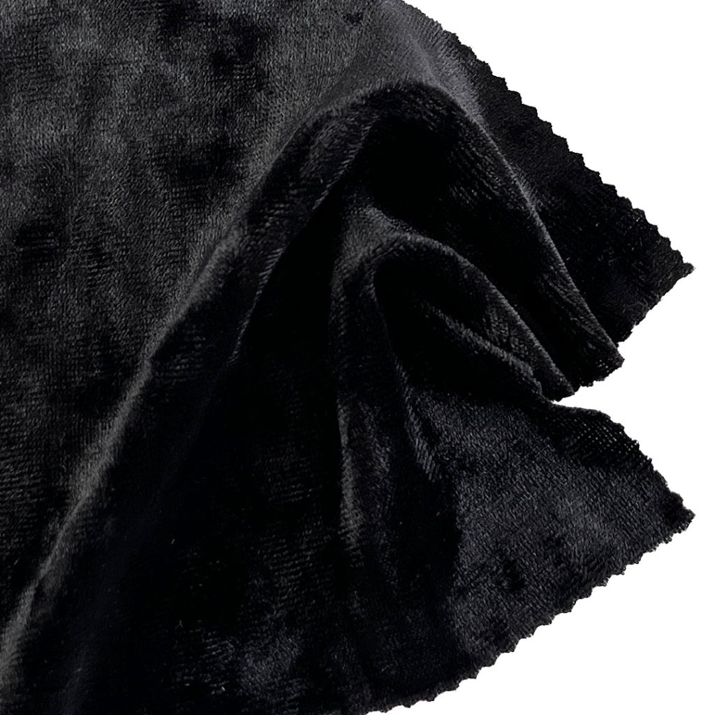 280gsm (9.9 oz) 95% Polyester 5% Spandex Crushed Velvet Plush Hand Feel Fabric Costume Evening Dress F8821