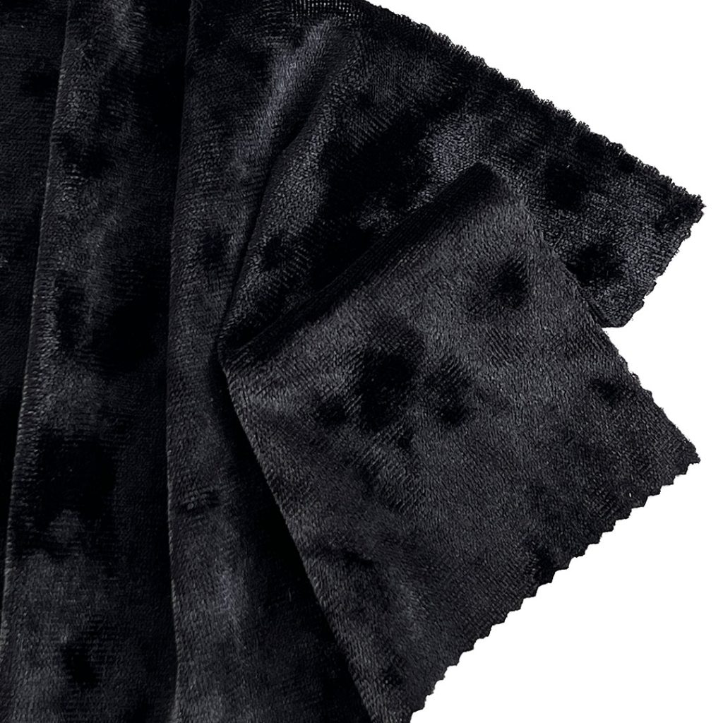 280gsm (9.9 oz) 95% Polyester 5% Spandex Crushed Velvet Plush Hand Feel Fabric Costume Evening Dress F8821