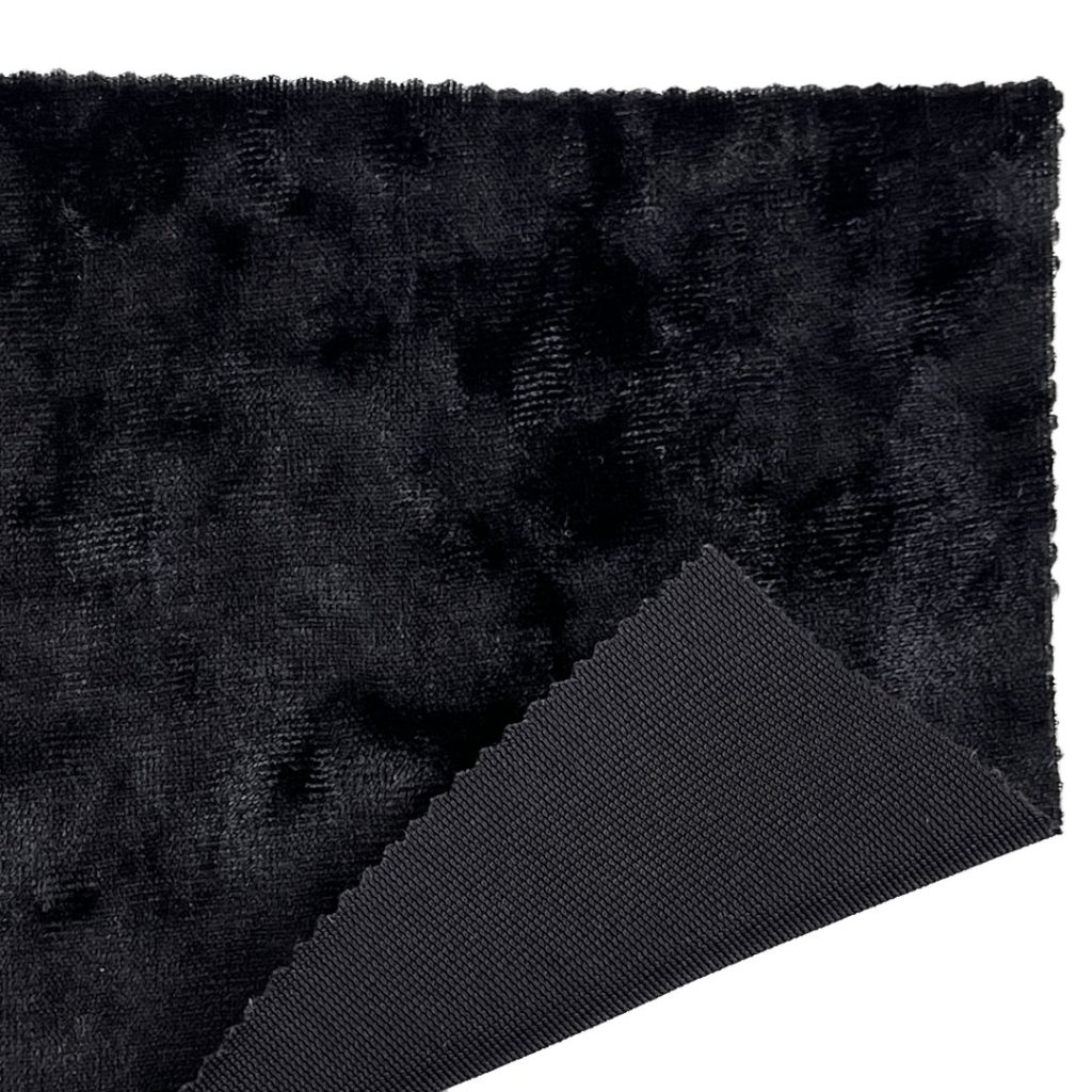 280gsm (9.9 oz) 95% Polyester 5% Spandex Crushed Velvet Plush Hand Feel Fabric Costume Evening Dress F8821