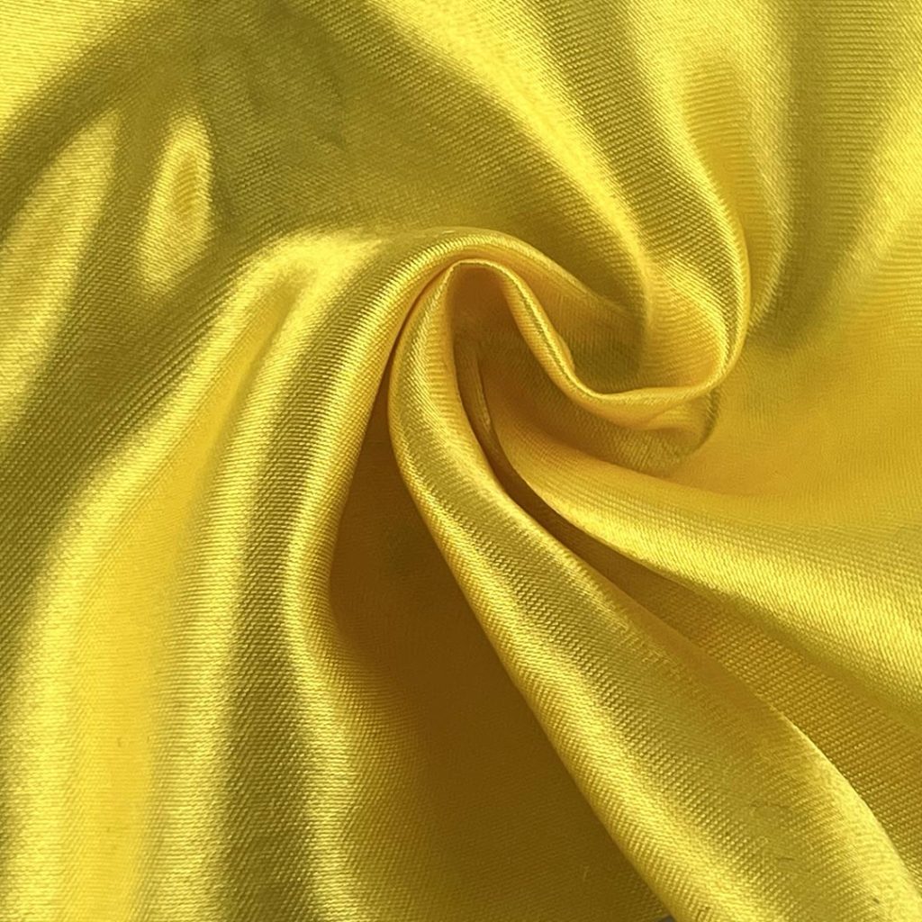 130gsm (4.6 oz) 100% Polyester Satin Glossy Smooth Hand Feel Fabric Costume Skirt FH362#