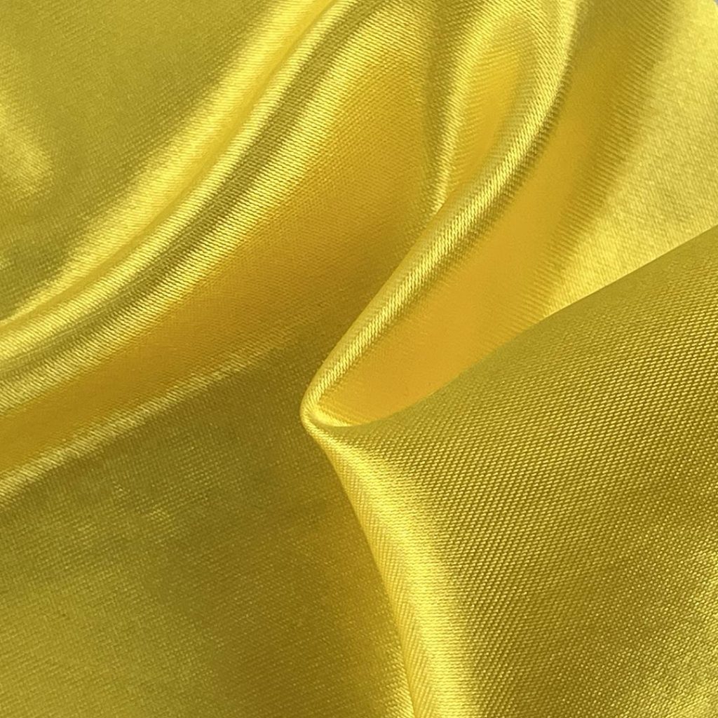130gsm (4.6 oz) 100% Polyester Satin Glossy Smooth Hand Feel Fabric Costume Skirt FH362#