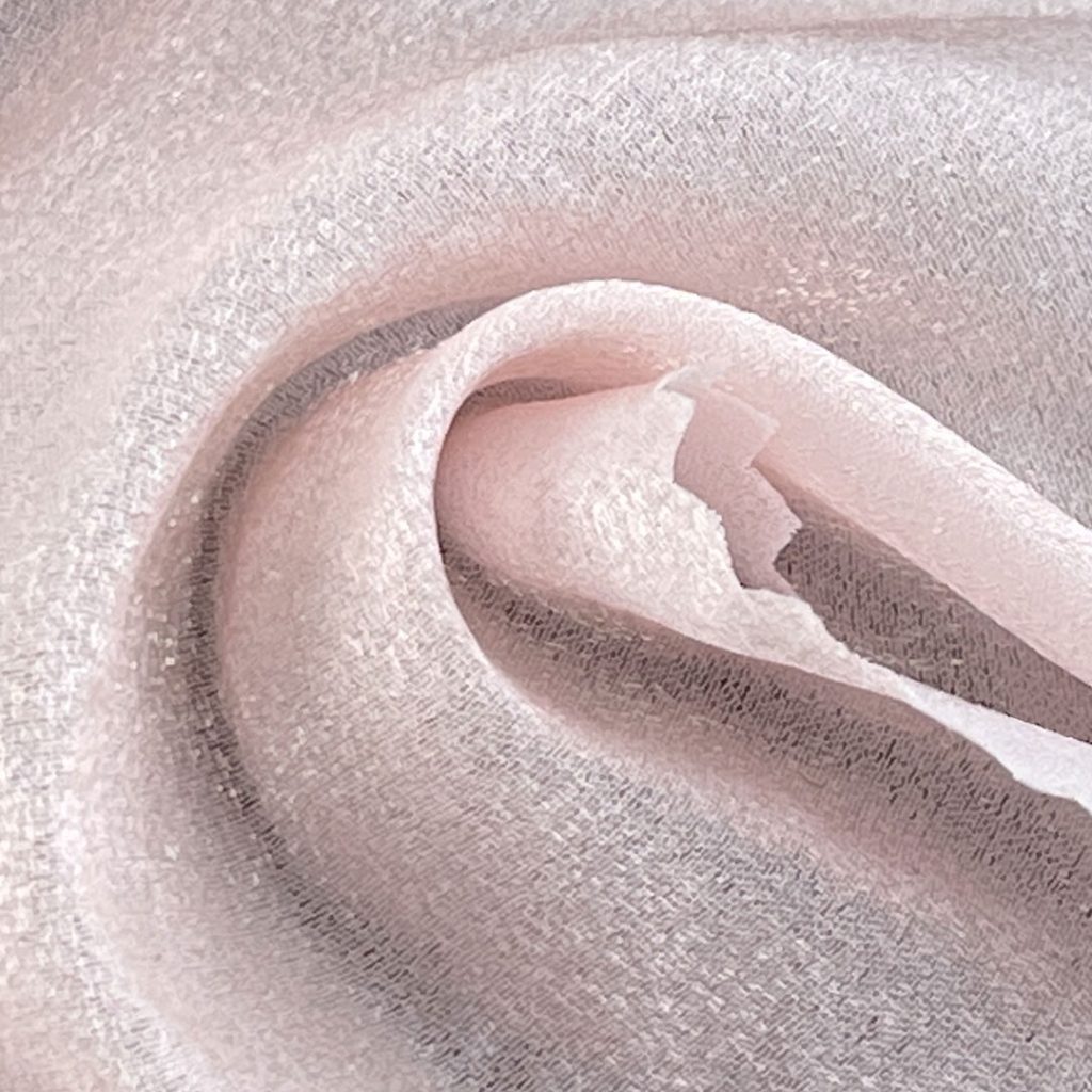 50% Polyester 50% Spandex Organza Translucent Fabric Evening Gown Dress Blouse GH01