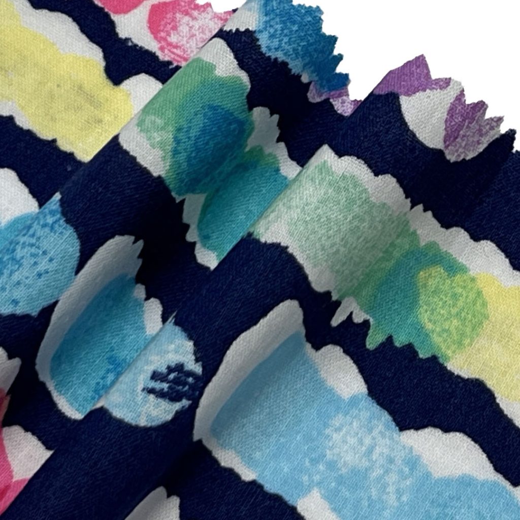 90gsm (3.2 oz) 100% Cotton Printed Fabric Shirt Dress Beachwear H1-390