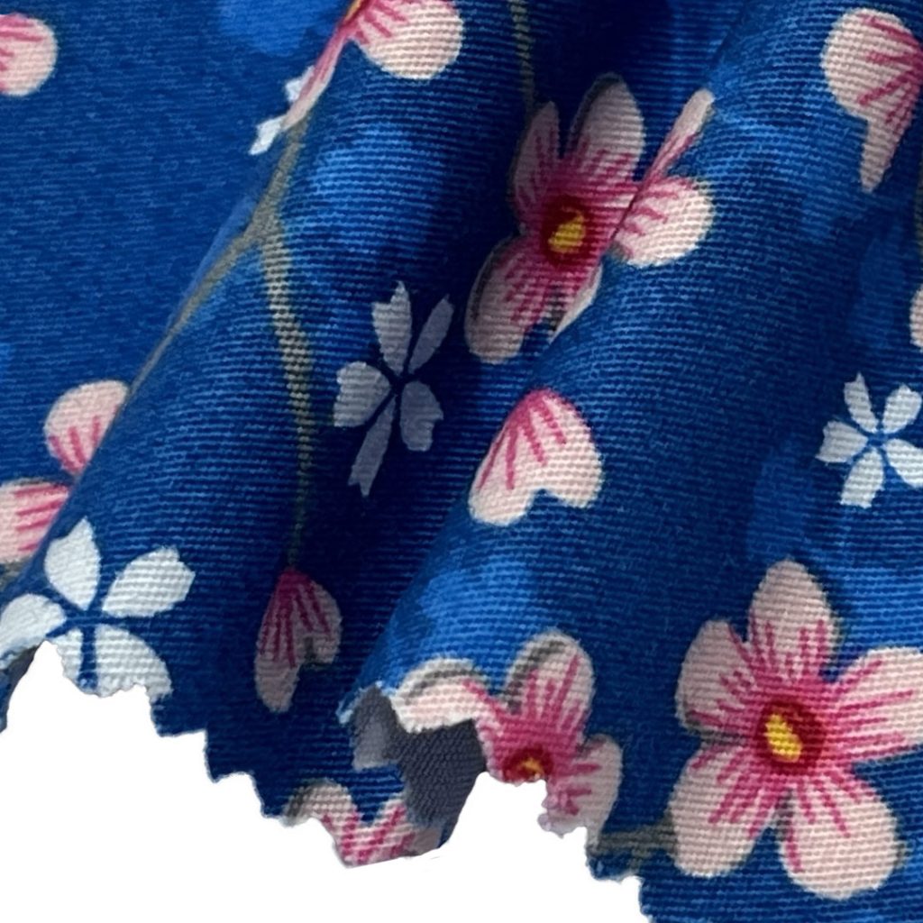 90gsm (3.2 oz) 100% Cotton Printed Fabric Dress Shirt Beachwear H12-569