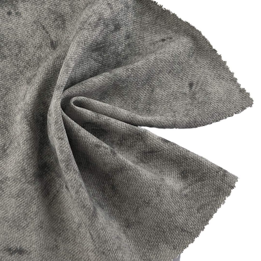 230gsm (8.1 oz) 100% Cotton Acid Wash Single Jersey Fabric T-shirt Long Sleeve Shirt H1721#