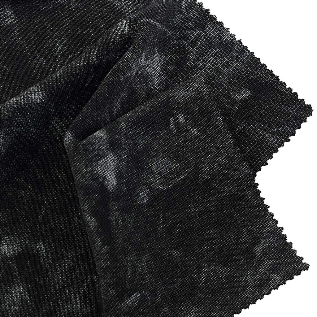 260gsm (9.2 oz) 100% Cotton Acid Wash Single Jersey Fabric Long Sleeve Shirt T-shirt H1722#