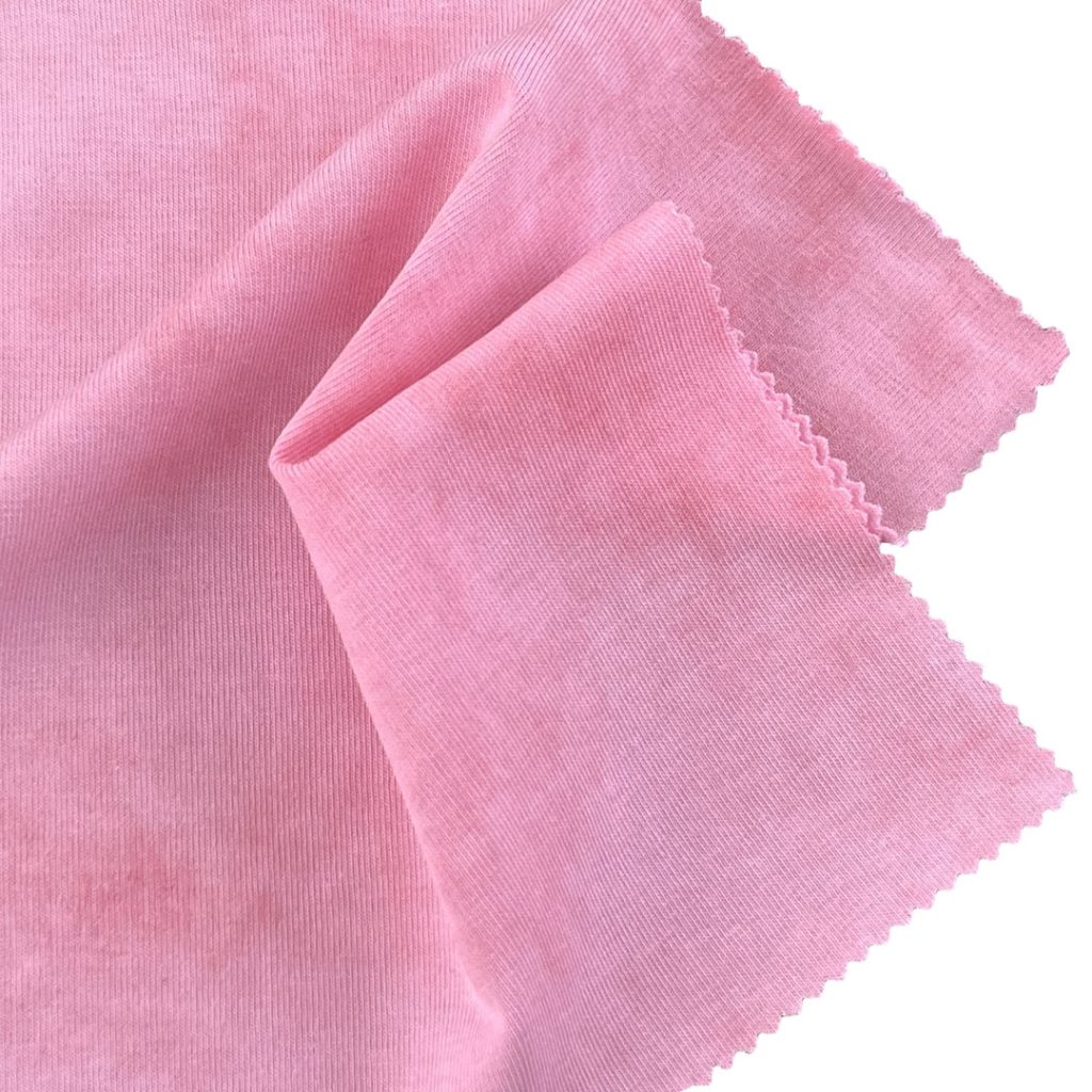 180gsm (6.3 oz) 71% Cotton 29% Polyester Acid Wash Single Jersey Fabric Long Sleeve Shirt T-shirt H1730C#