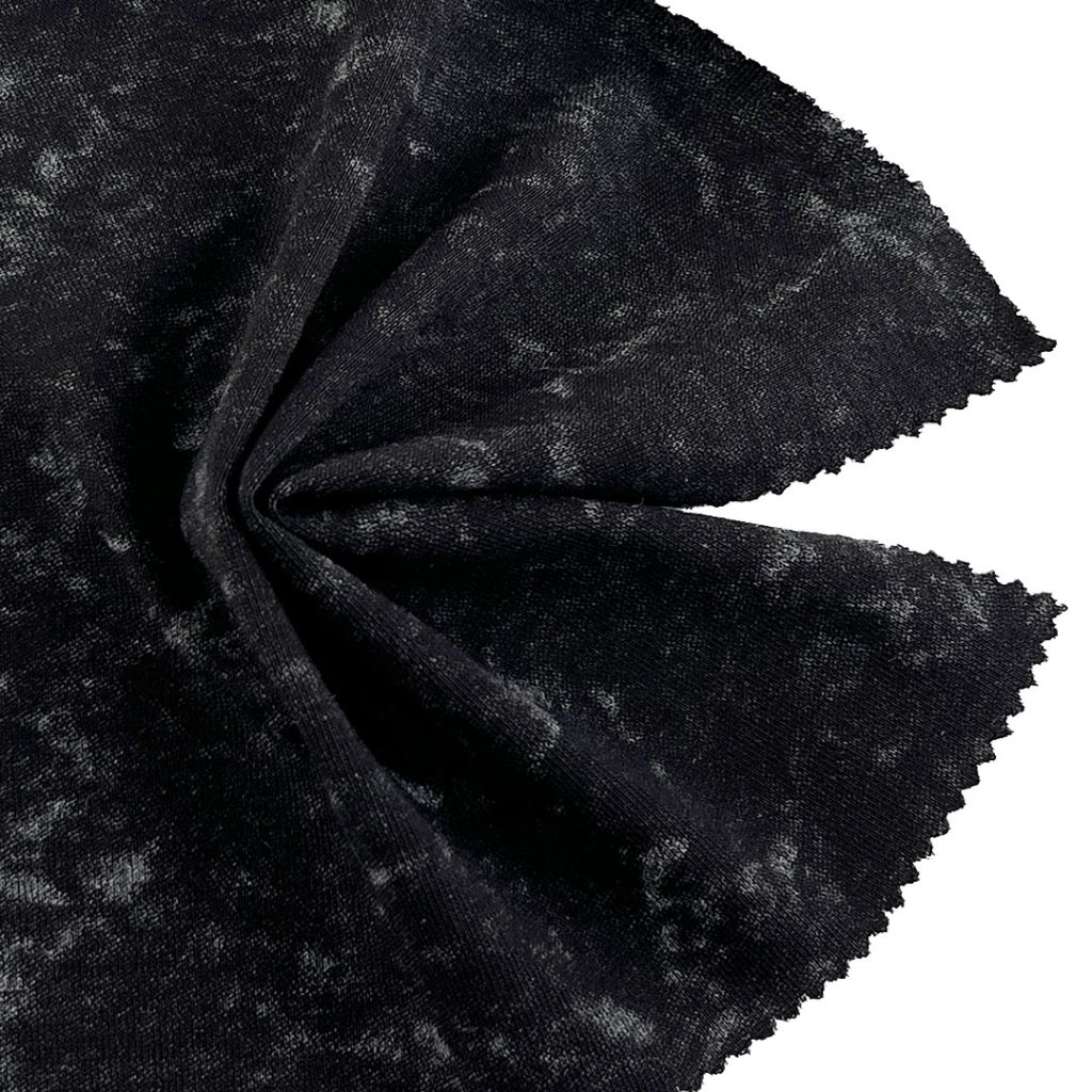 180gsm (6.3 oz) 71% Cotton 29% Polyester Acid Wash Single Jersey Fabric T-shirt Long Sleeve Shirt H1730D#