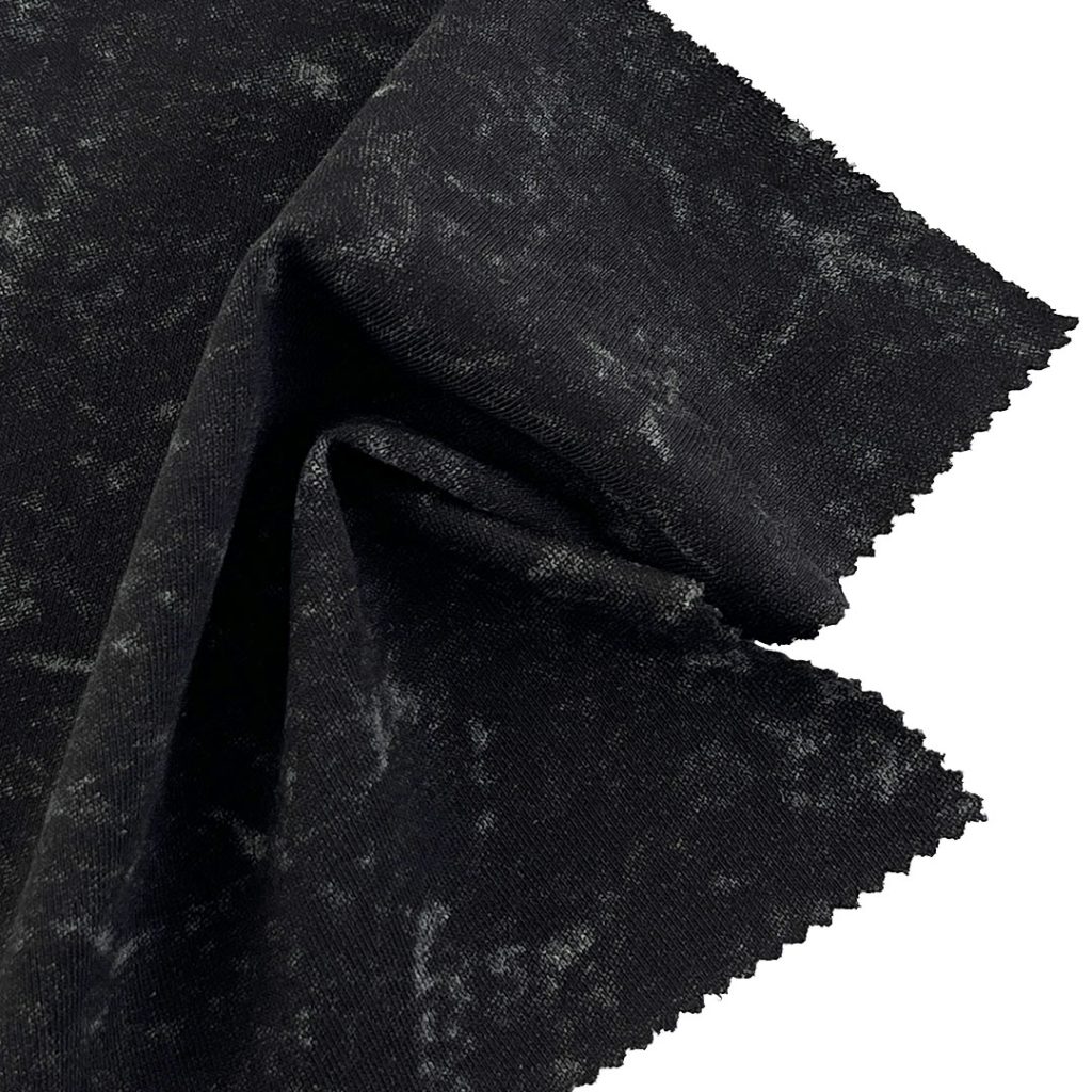 180gsm (6.3 oz) 71% Cotton 29% Polyester Acid Wash Single Jersey Fabric T-shirt Long Sleeve Shirt H1730D#