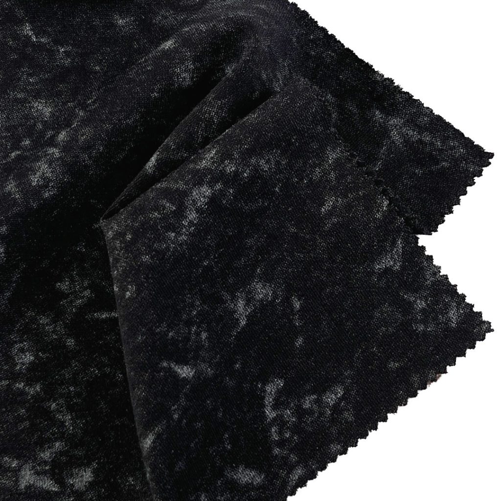 180gsm (6.3 oz) 71% Cotton 29% Polyester Acid Wash Single Jersey Fabric T-shirt Long Sleeve Shirt H1730D#