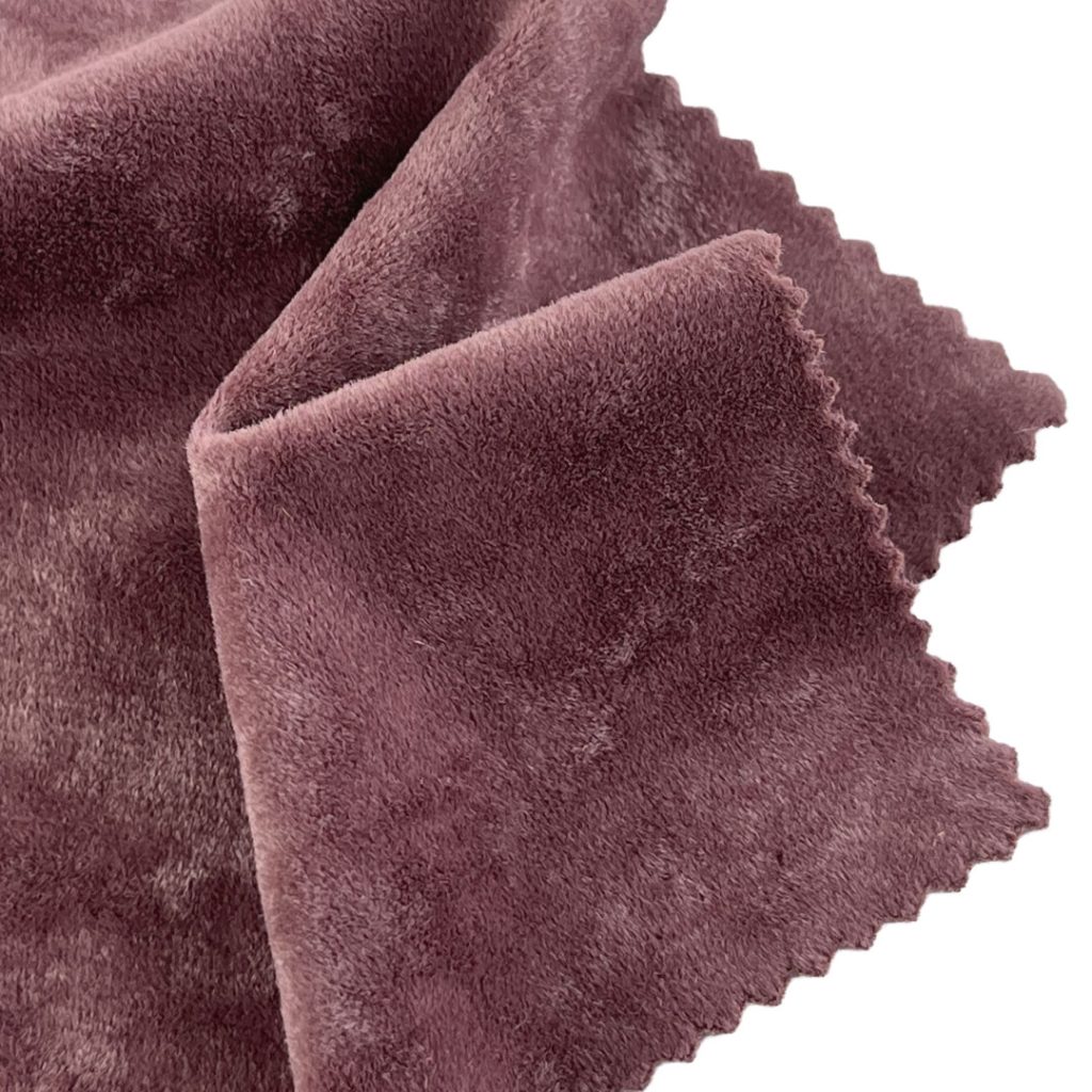 280gsm (9.9 oz) 100% Polyester Crushed Velvet Plush Hand Feel Fabric Skirt Dress H2120