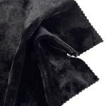 180gsm (6.3 oz) 90% Polyester 10% Spandex Crushed Velvet Plush Hand Feel Fabric Dress Evening Dress H2148