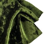 280gsm (9.9 oz) 95% Polyester 5% Spandex Crushed Velvet Plush Hand Feel Fabric Evening Dress Skirt H2271