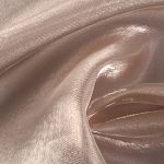 65gsm (2.3 oz) 100% Polyester Organza Glossy Translucent Fabric Dress Costume Blouse HY133
