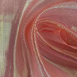 100% Polyester Organdy Glossy Translucent Fabric Costume Evening Dress JY01