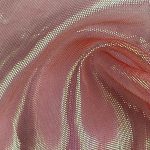 100% Polyester Organdy Glossy Translucent Fabric Costume Evening Dress JY01