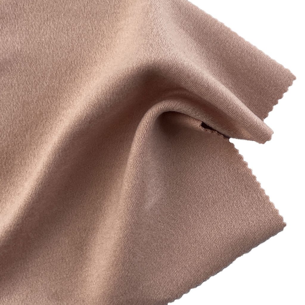 340gsm (12.0 oz) 8% Spandex 64% Acrylic 28% Viscose Double Knit Brushed Heat-Retaining Soft Hand Feel Fabric Sleepwear Cardigan K0037#