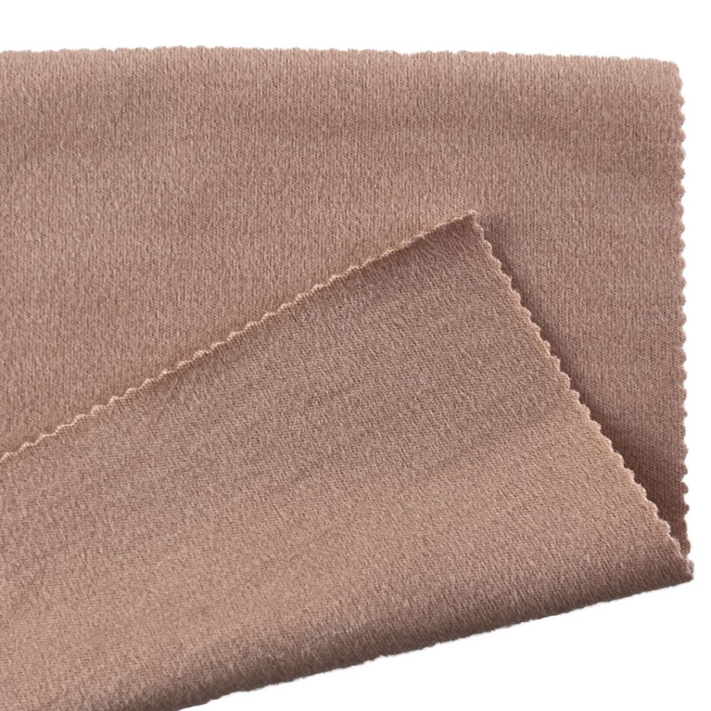 340gsm (12.0 oz) 8% Spandex 64% Acrylic 28% Viscose Double Knit Brushed Heat-Retaining Soft Hand Feel Fabric Sleepwear Cardigan K0037#