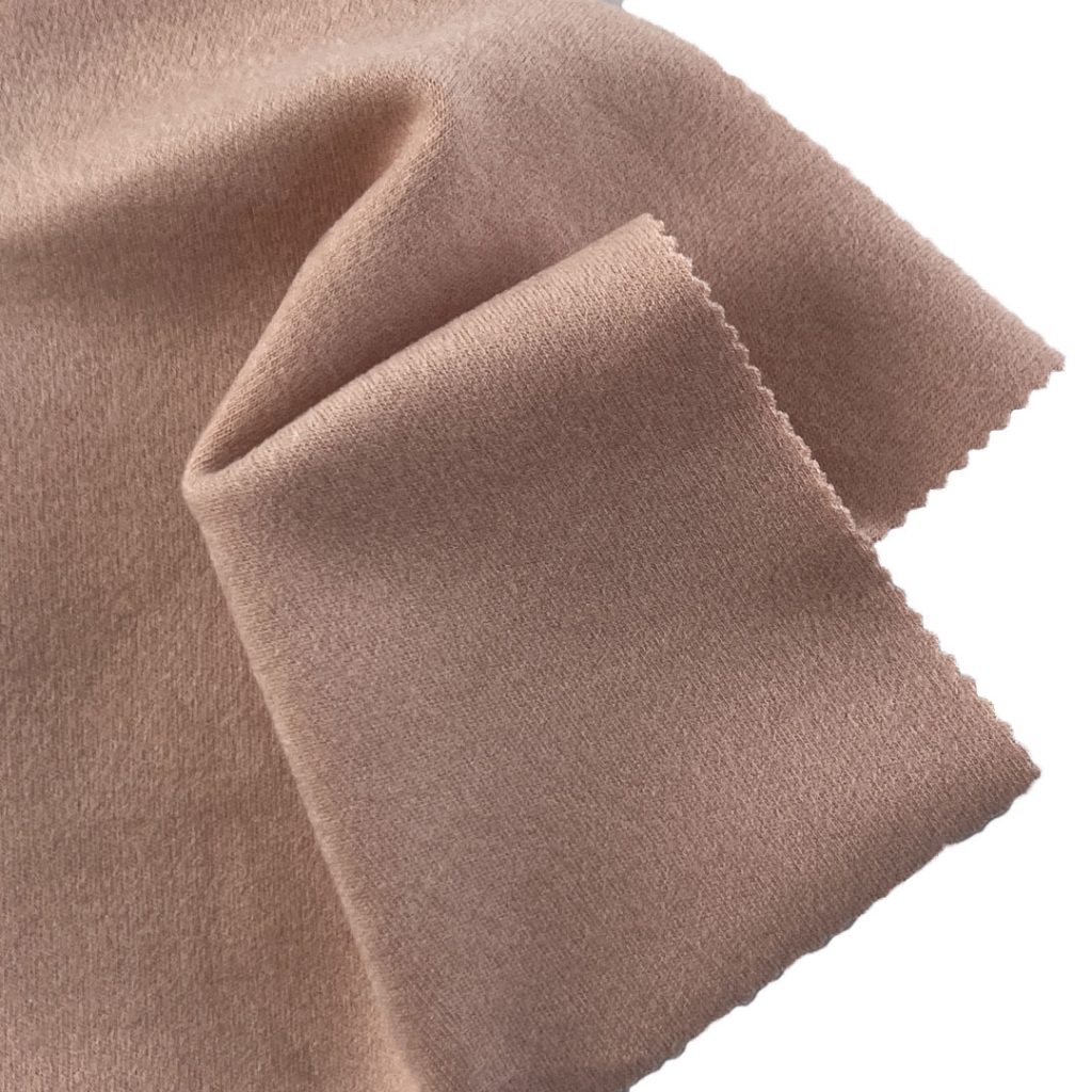 340gsm (12.0 oz) 8% Spandex 64% Acrylic 28% Viscose Double Knit Brushed Heat-Retaining Soft Hand Feel Fabric Sleepwear Cardigan K0037#