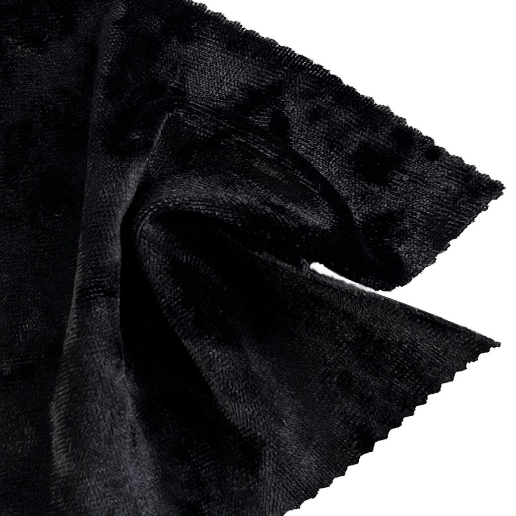 260gsm (9.2 oz) 95% Polyester 5% Spandex Crushed Velvet Plush Hand Feel Fabric Skirt Evening Dress K1303#