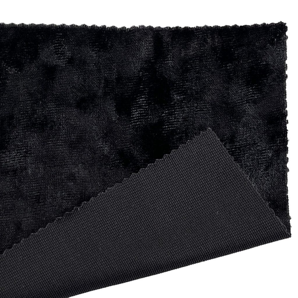 260gsm (9.2 oz) 95% Polyester 5% Spandex Crushed Velvet Plush Hand Feel Fabric Skirt Evening Dress K1303#