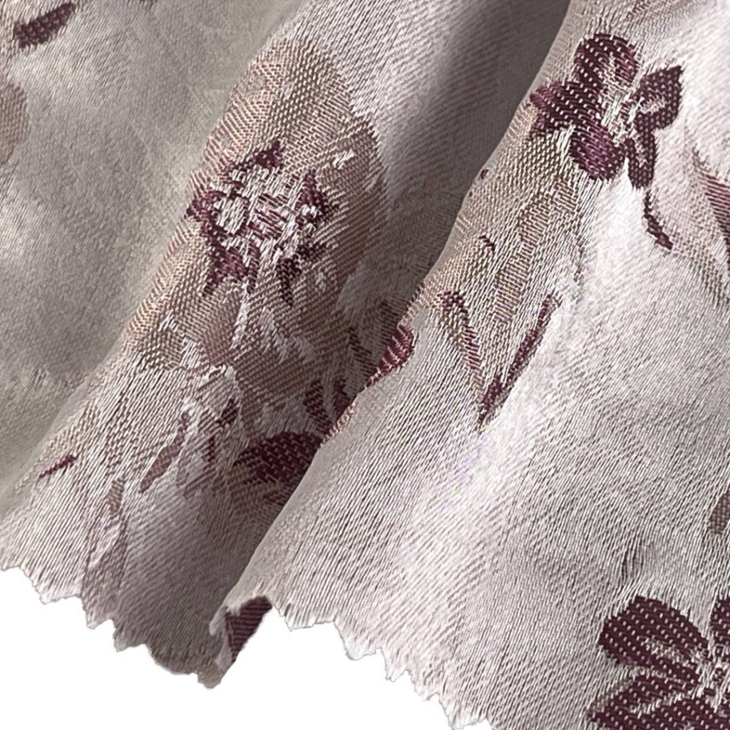 28% Viscose 72% Polyester Brocade Ripstop Crisp Hand Feel Fabric Curtain Evening Dress K867