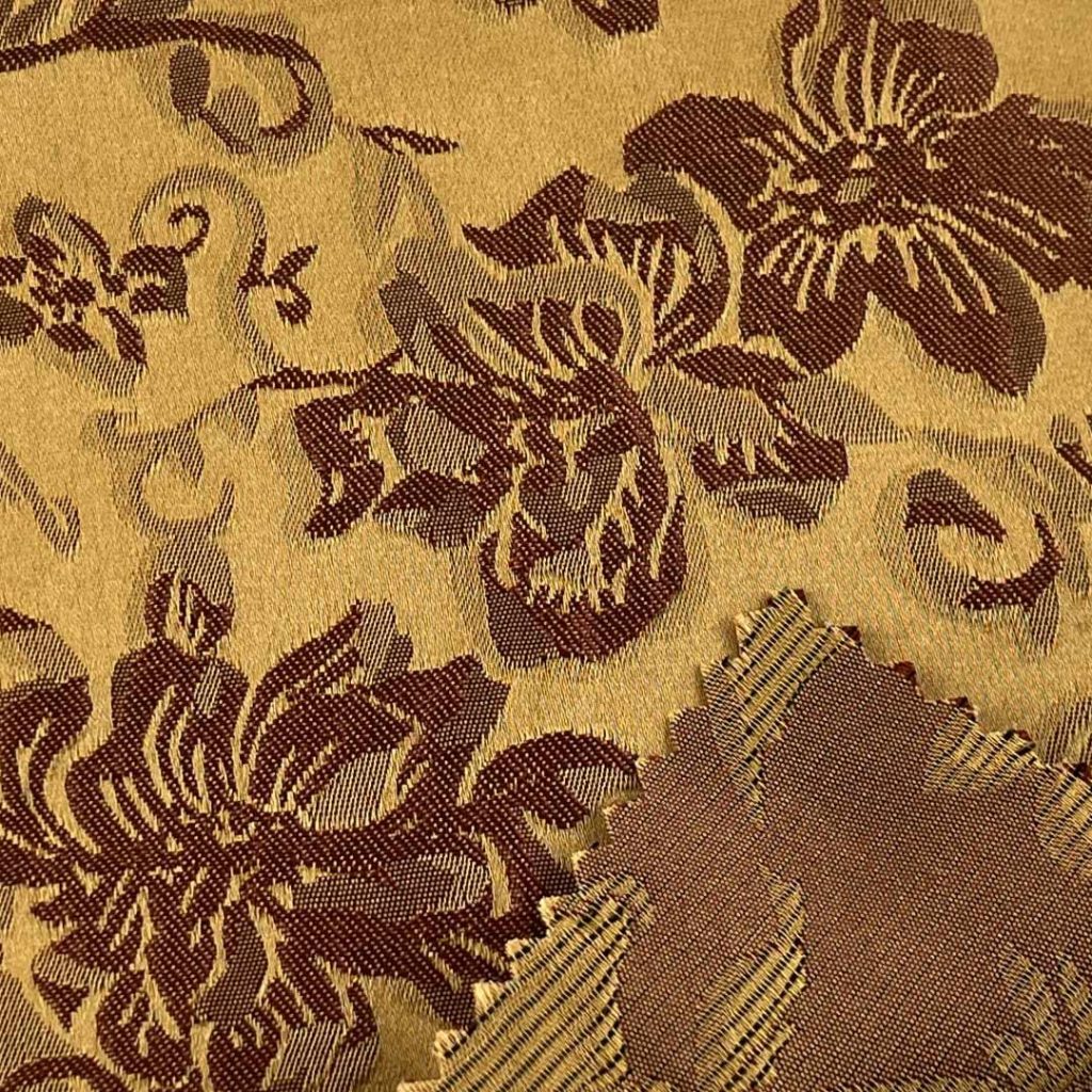 100% Polyester Brocade Ripstop Crisp Hand Feel Fabric Curtain Table Runner MHA462