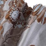 100% Polyester Brocade Ripstop Crisp Hand Feel Fabric Table Runner Bridal Dress P12767