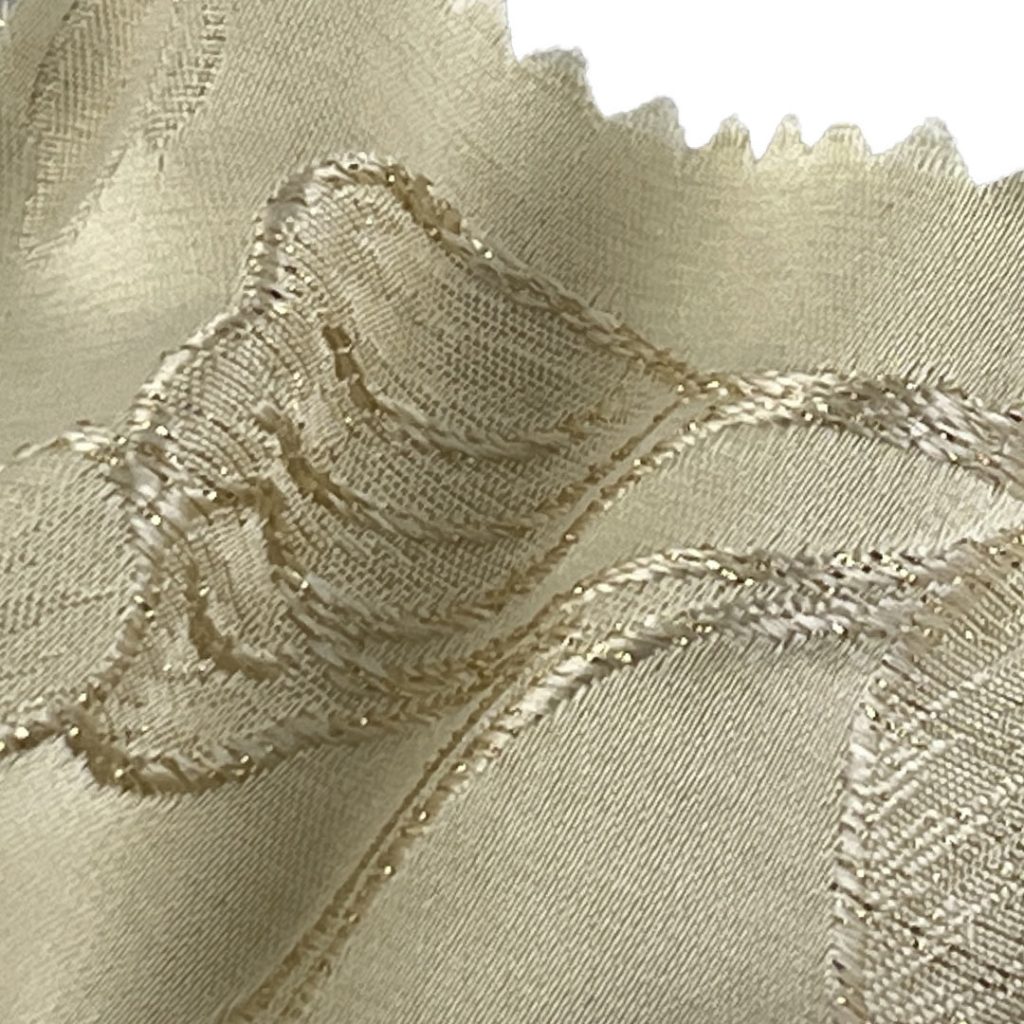 100% Polyester Brocade Ripstop Crisp Hand Feel Fabric Bed Runner Bridal Dress P12867