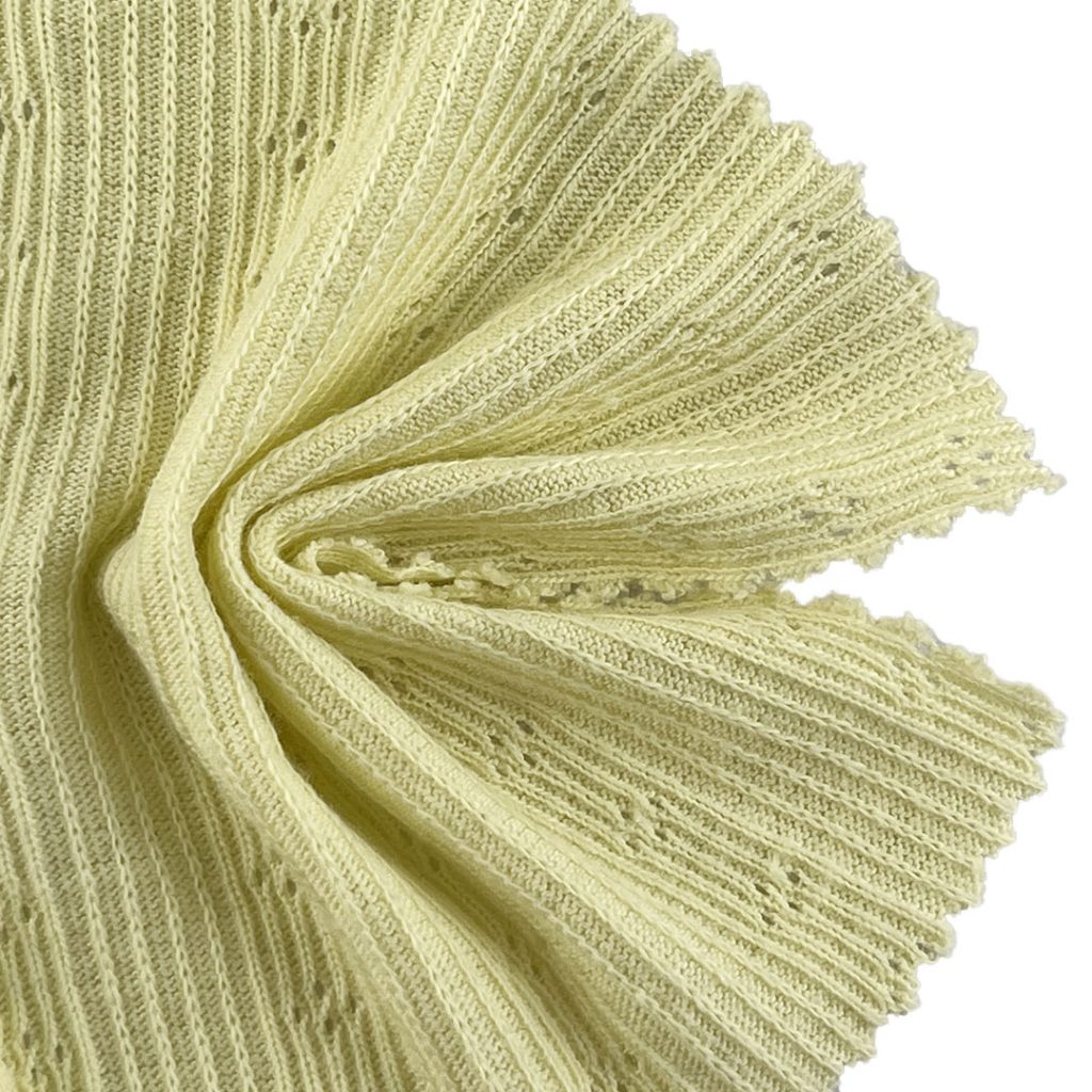 200gsm (7.1 oz) 100% Cotton Pointelle Textured Soft Hand Feel Fabric Cardigan Long Sleeve Shirt R0115790