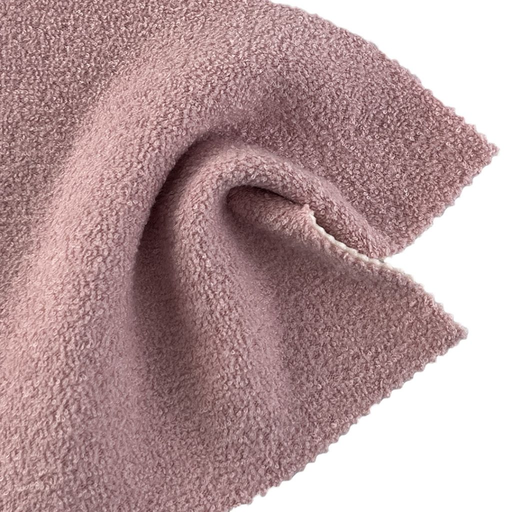 460gsm (16.2 oz) Front 29% Viscose 71% Polyester Back 95% Polyester 5% Spandex Towel Soft Hand Feel Fabric Sweater Sleepwear RF7101-1#