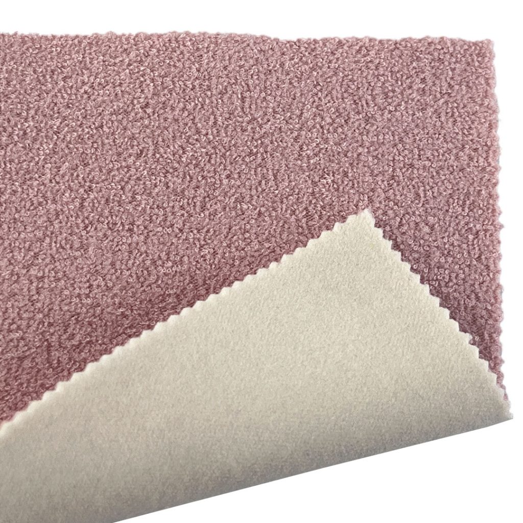 460gsm (16.2 oz) Front 29% Viscose 71% Polyester Back 95% Polyester 5% Spandex Towel Soft Hand Feel Fabric Sweater Sleepwear RF7101-1#