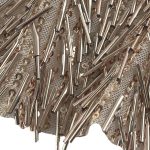 100% Polyester Beaded Shiny Glossy Fabric Dress Craft RT12