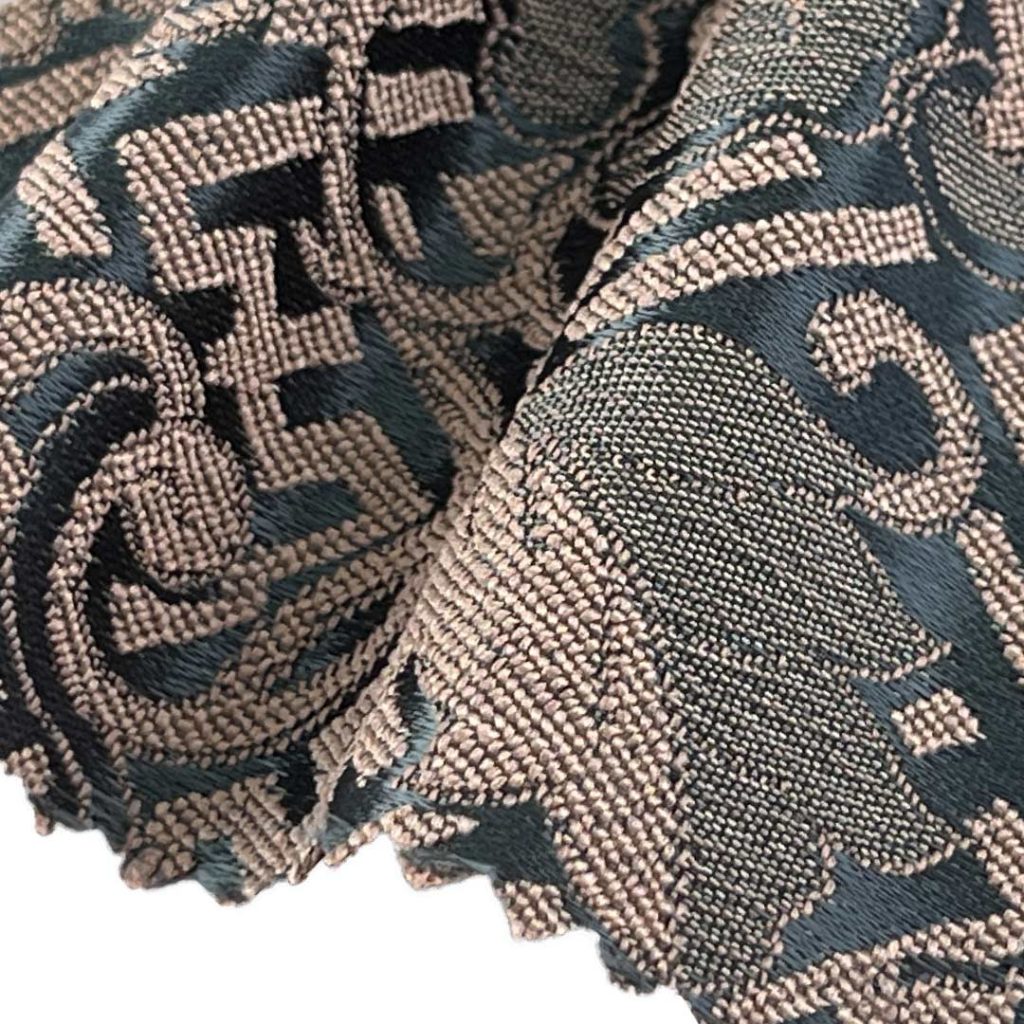 100% Polyester Brocade Ripstop Crisp Hand Feel Fabric Curtain Evening Dress S2183