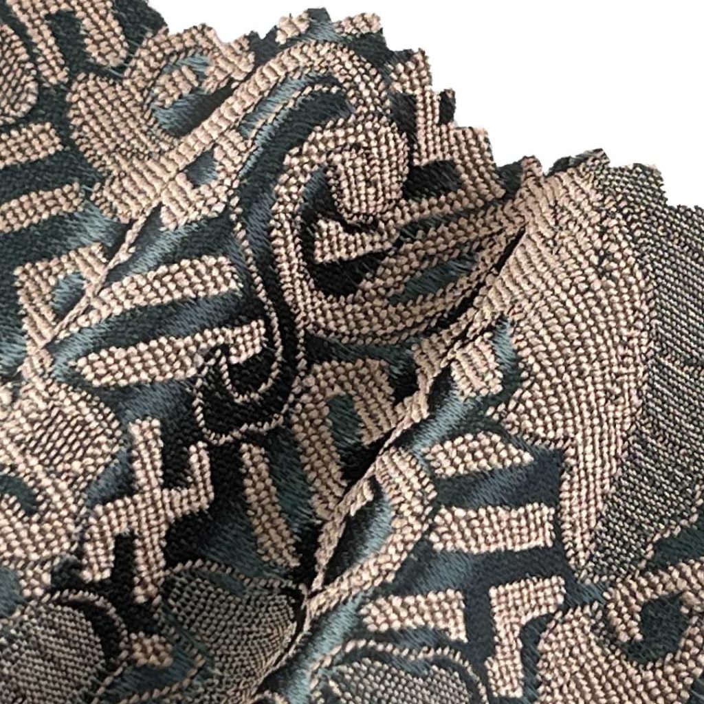 100% Polyester Brocade Ripstop Crisp Hand Feel Fabric Curtain Evening Dress S2183