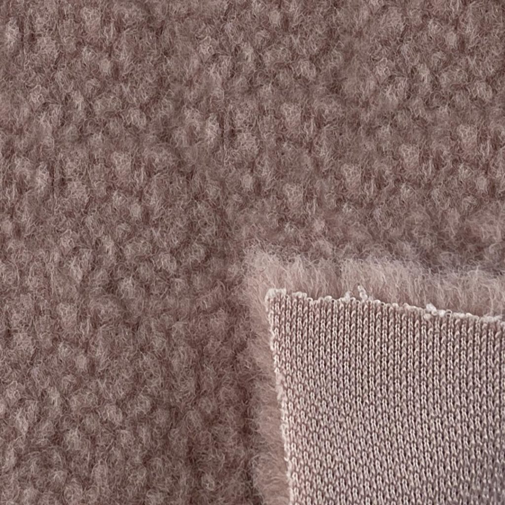 100% Polyester Sherpa Soft Hand Feel Fabric Coat Jacket Hoodie 53242#