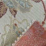 100% Polyester Brocade Crisp Hand Feel Ripstop Fabric Bed Runner Evening Gown SF-3318