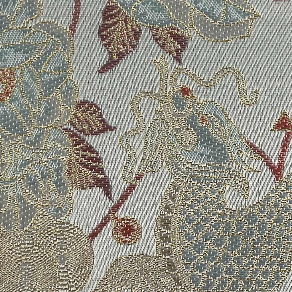 100% Polyester Brocade Crisp Hand Feel Ripstop Fabric Bed Runner Evening Gown SF-3318