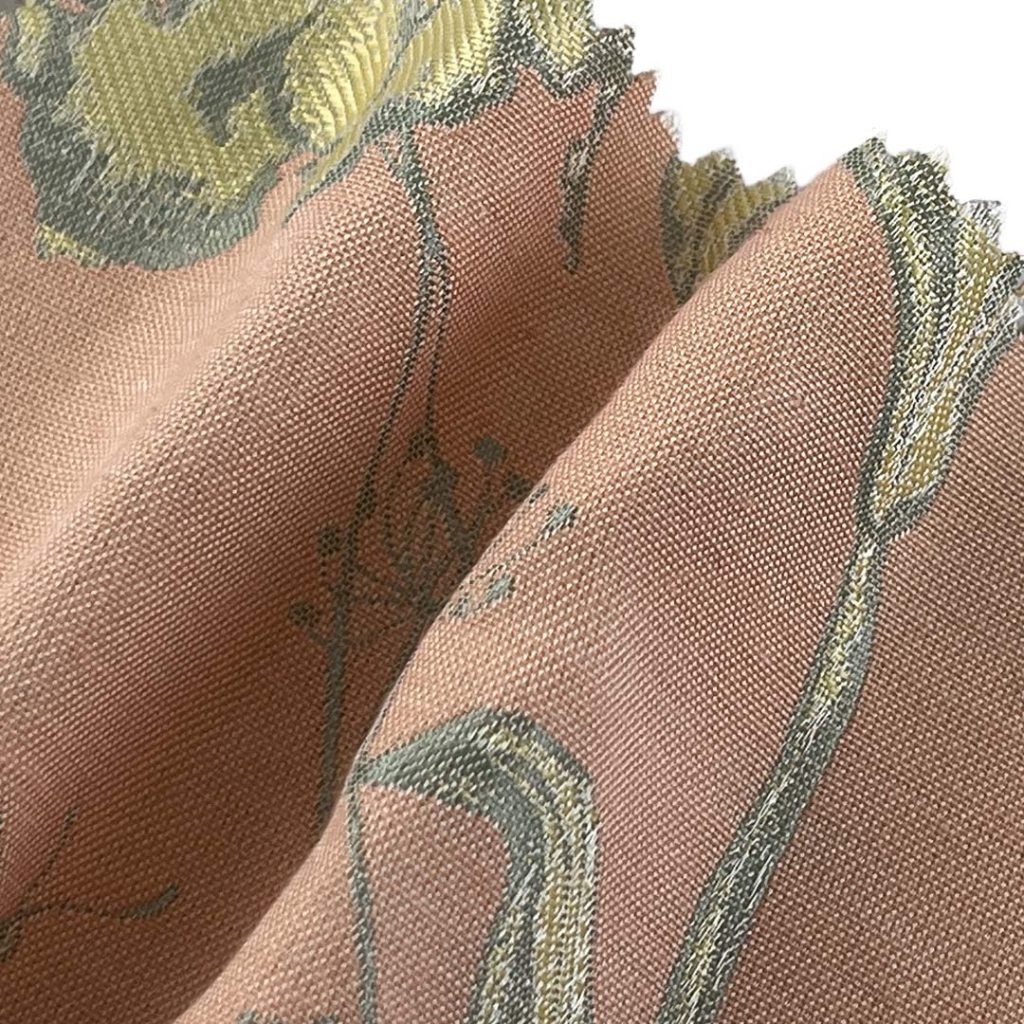 100% Polyester Brocade Crisp Hand Feel Ripstop Fabric Table Runner Curtain SF-3440