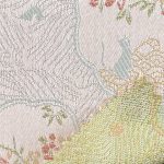 100% Polyester Brocade Crisp Hand Feel Ripstop Fabric Bed Runner Wedding Dress SF3023