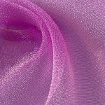 100% Polyester Organdy Glossy Translucent Fabric Costume Dress WY01