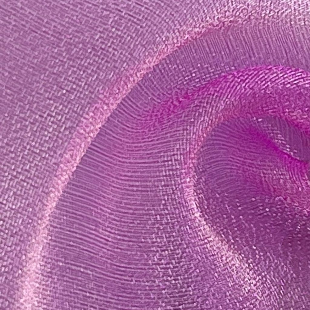 100% Polyester Organdy Glossy Translucent Fabric Costume Dress WY01