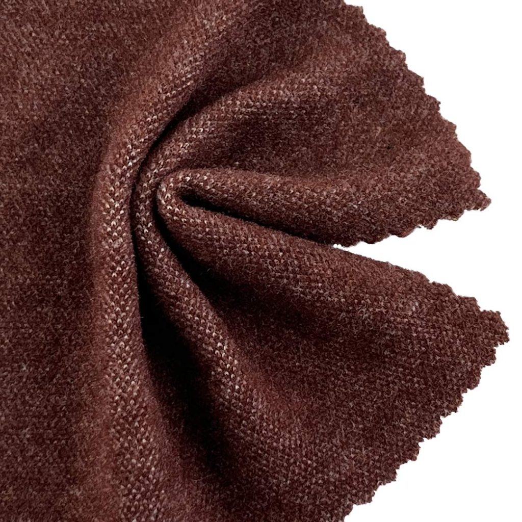 320gsm (11.3 oz) 55% Viscose 40% Polyester 5% Spandex Heat-retaining Soft Hand Feel Fabric Cardigan Pajamas Sweater X26791#