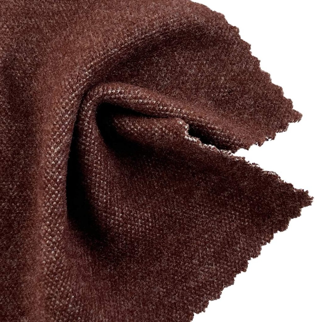 320gsm (11.3 oz) 55% Viscose 40% Polyester 5% Spandex Heat-retaining Soft Hand Feel Fabric Cardigan Pajamas Sweater X26791#