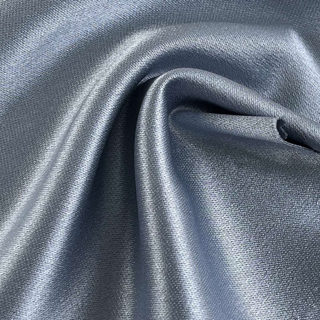 205gsm (7.2 oz) 100% Polyester Satin Glossy Smooth Hand Feel Fabric Blouse Evening Dress XXF01