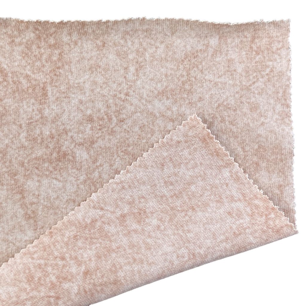 230gsm (8.1 oz) 100% Cotton Single Jersey Acid Wash Fabric Long Sleeve Shirt T-shirt Y3052