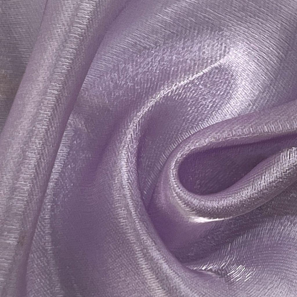 100% Polyester Organdy Glossy Translucent Fabric Dress Skirt YH01