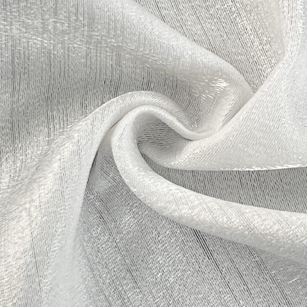 100% Polyester Organdy Glossy Translucent Fabric Blouse Evening Dress YH04