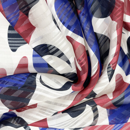 80gsm 100% Polyester Chiffon Fabric 1K16